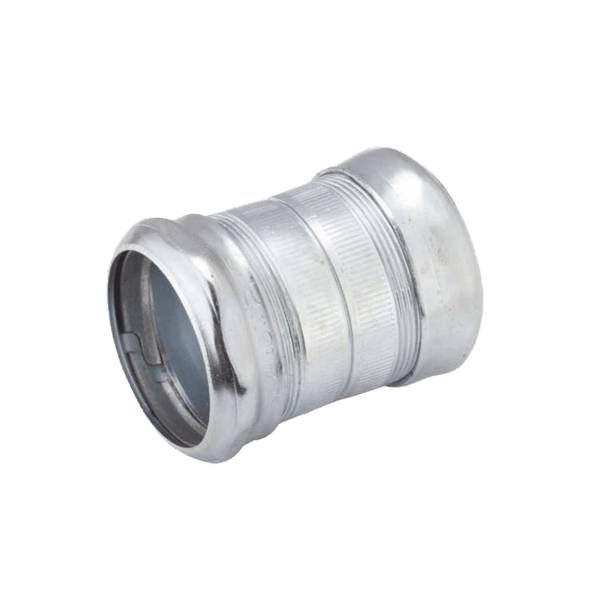 Cople Compresión de Acero Galvanizado para Pared Delgada de 2".