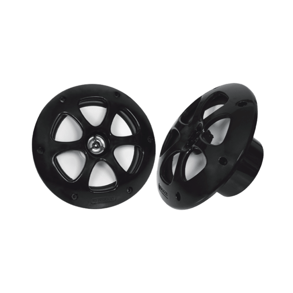 Par de altavoces fabricado en grado marinos en color negro de 6.5"  de 100 W de entrada máxima