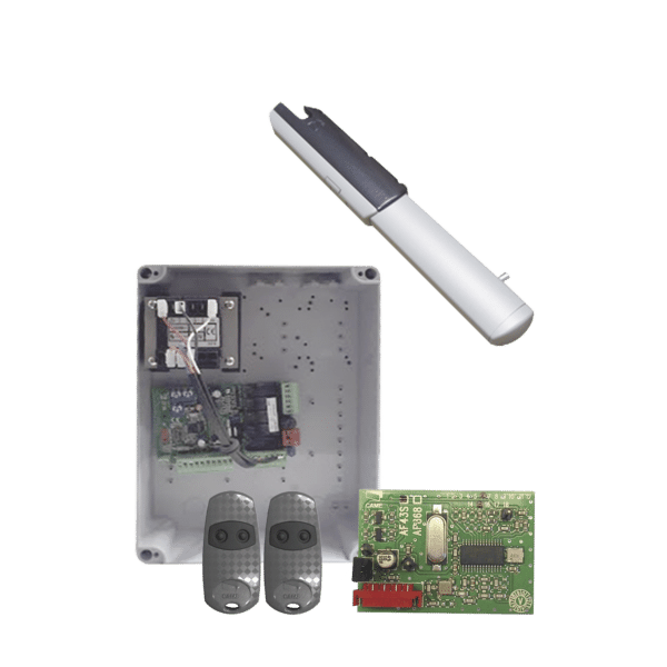 Kit de Operadores para Automatizar Portones Vehiculares Abatibles de 2 hojas / 3 m / 400 kg / Uso residencial