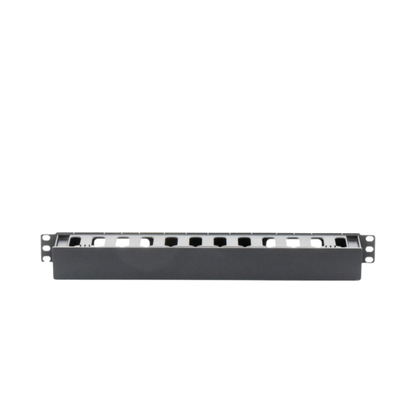Organizador de Cables Horizontal de 1U para Rack de 19", Fabricado en Polímero Resistente a Deformaciones y Rayones