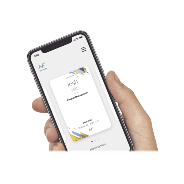 Tarjeta Virtual de   Mantenimiento compatible con lectores Bluetooth de Suprema