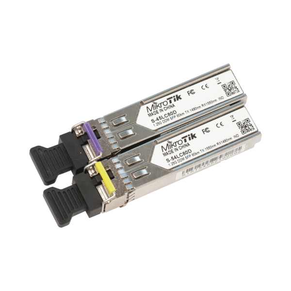 Par de modulos SFP, S-45LC80D and S-54LC80D (SM) (80km)