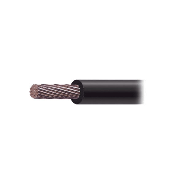 Cable Eléctrico de Cobre Recubierto THW-LS Calibre 2/0 AWG 19 Hilos Color Negro (1,000 metros).