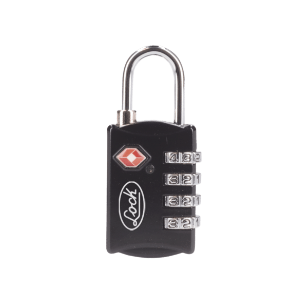 Candado de Combinación Maletero Negro TSA / Medida 30 mm/ / Nivel de seguridad 3 / Discos Programables.