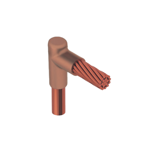 Molde para Soldadura Exotermica Tipo L, tope varilla 1/2 In a Cable 1/0 Awg