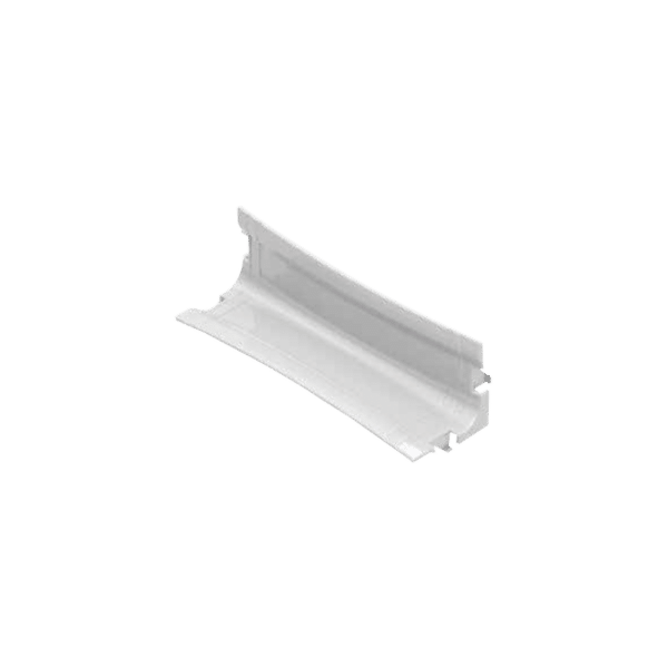 Mini curva vertical interna color blanco para canaleta THR40