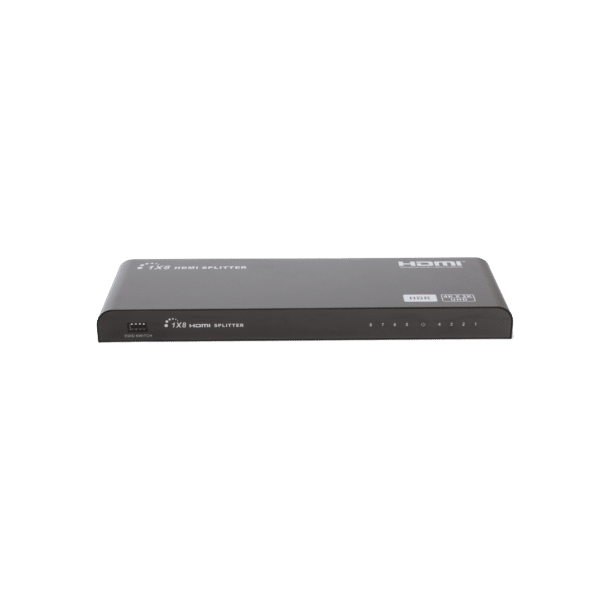 Divisor (Splitter) HDMI 4K de 1 Entrada a 8 Salidas (Simultaneas) / Soporta 4K×2K / Ajuste de resoluciones EDID / HDR / HDMI 2.0 /  HDCP 2.2  / Permite mezclar pantallas en 4K y 1080P