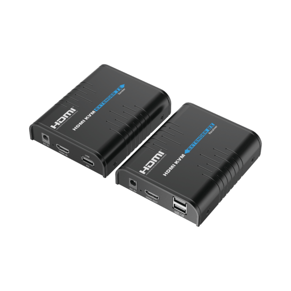 Kit extensor KVM (HDMI y USB) hasta 120 metros / Resolución 1080P @ 60 Hz / Soporta STP y UTP CAT6 /  Soporta Switch Gigabit para control KVM múltiple / Soporta hasta 253 receptores / Transmite el Video y Controla tu DVR vía USB