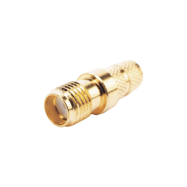 Conector SMA Hembra Inverso de Anillo Plegable para Cable RG-8/X, 9258, LMR-240, LMR-240UF,  LMR-LW240, Oro/Oro/Teflón.