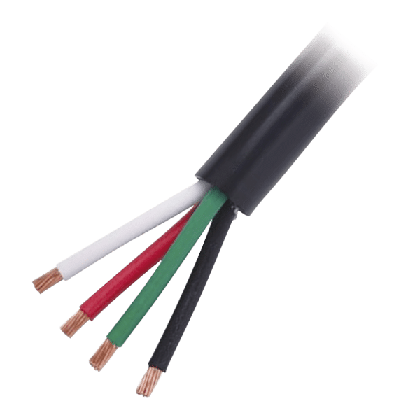 Cable Eléctrico de Uso Rudo 4 Hilos Calibre 16 AWG, Hasta 600 V. Rollo de 100 m.