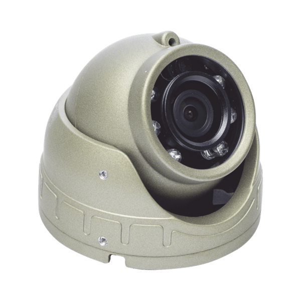 Cámara Mini Domo AHD 2 Megapixel / Lente 2.8 mm / 3 mts IR / Micrfono Integrado / Uso en Interior / Compatible con DVR´s Moviles epcom XMR / Conector Tipo Aviación