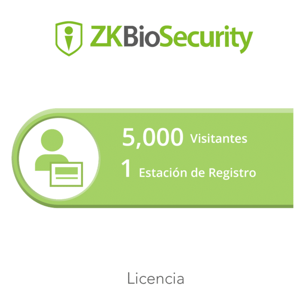 Licencia para ZKBiosecurity permite la gestion de 5 mil visitantes y 1 estacion de registro